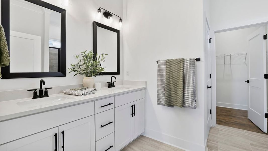 Furnished interior in a model home at Williams Ridge in Woodruff (Image 22).