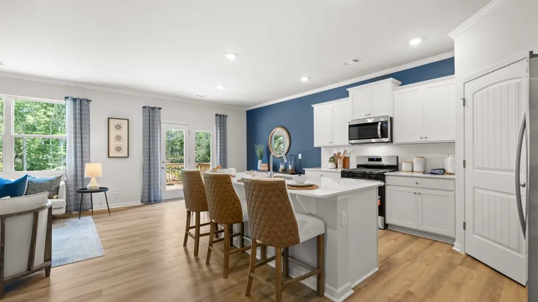 Furnished interior in a model home at Lost Creek in Dallas (Image 5).