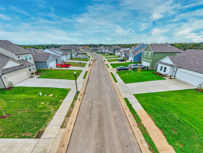 Streetscape of Community (Exterior Elevations may vary)