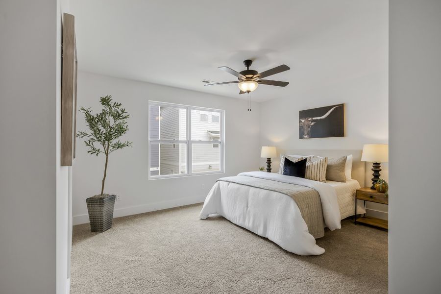 Furnished interior in a model home at The Parks of Mill Town in Chattanooga (Image 49).