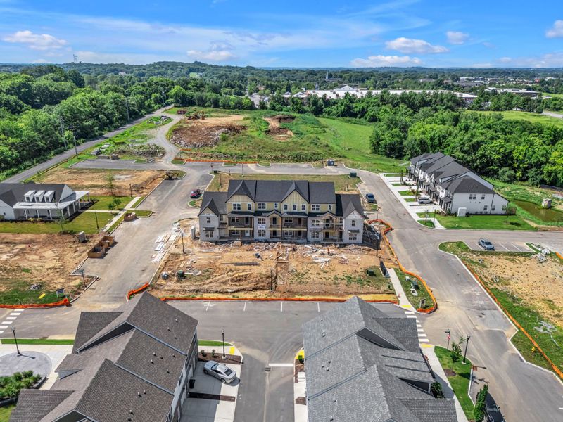 Aerial view of the Anderson Park community in Hendersonville, TN, showing layout and nearby surroundings (Image 19).