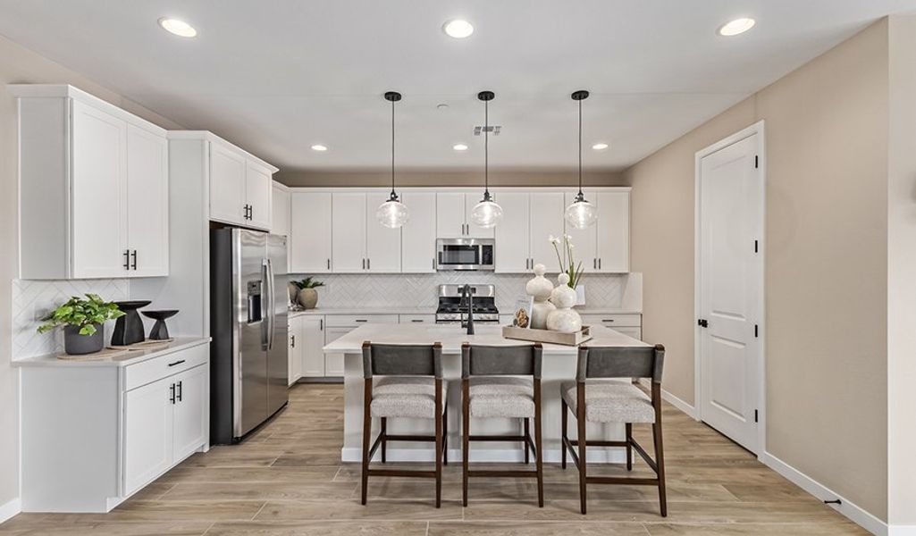 Furnished interior in a model home at Seasons at Haciendas at White Peak in Peoria (Image 5).