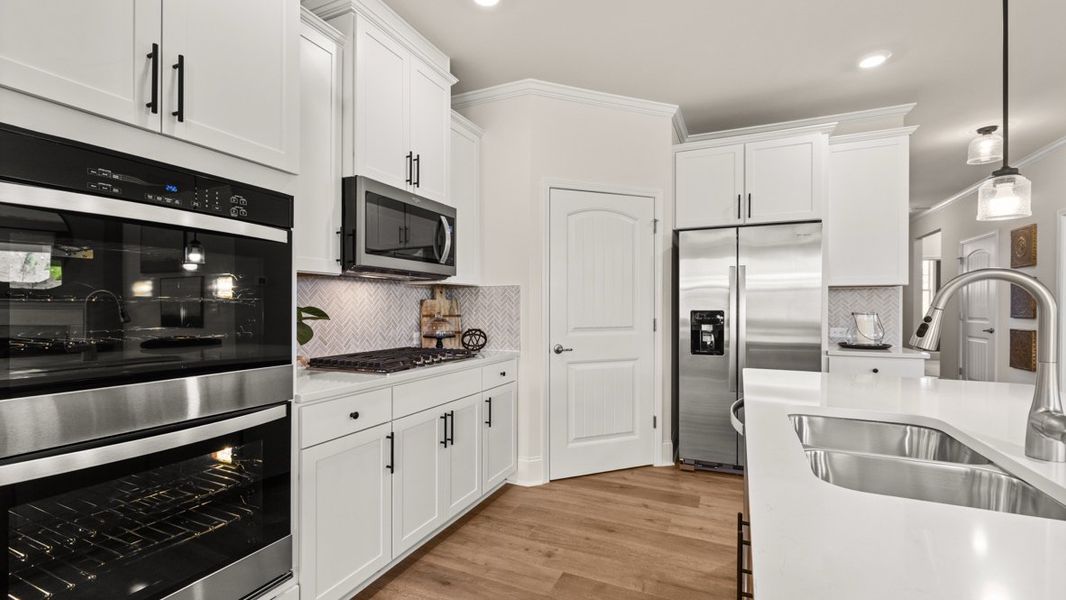 Furnished interior in a model home at Hamptons at Riverwood North in Dallas (Image 22).