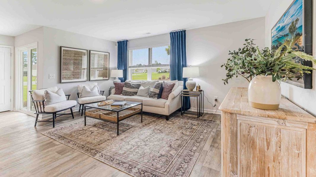 Furnished interior in a model home at Eagle Creek in Bolivia (Image 4). Furnished interior in a model home at Eagle Creek in Bolivia (Image 4).