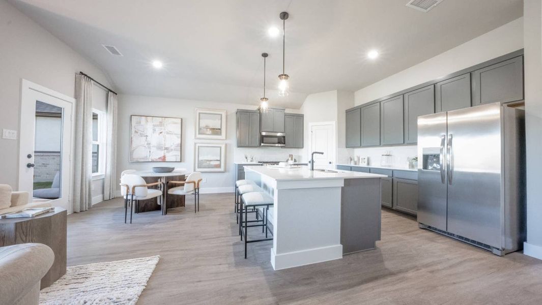 Furnished interior in a model home at The Meadows in Denton (Image 21).