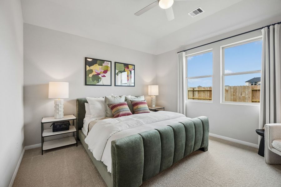Primary Suite in the Oak Model Home by Trophy Signature Homes
