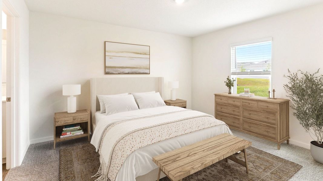 Furnished interior in a model home at Deltona New Homes in Deltona (Image 15). Furnished interior in a model home at Deltona New Homes in Deltona (Image 15).
