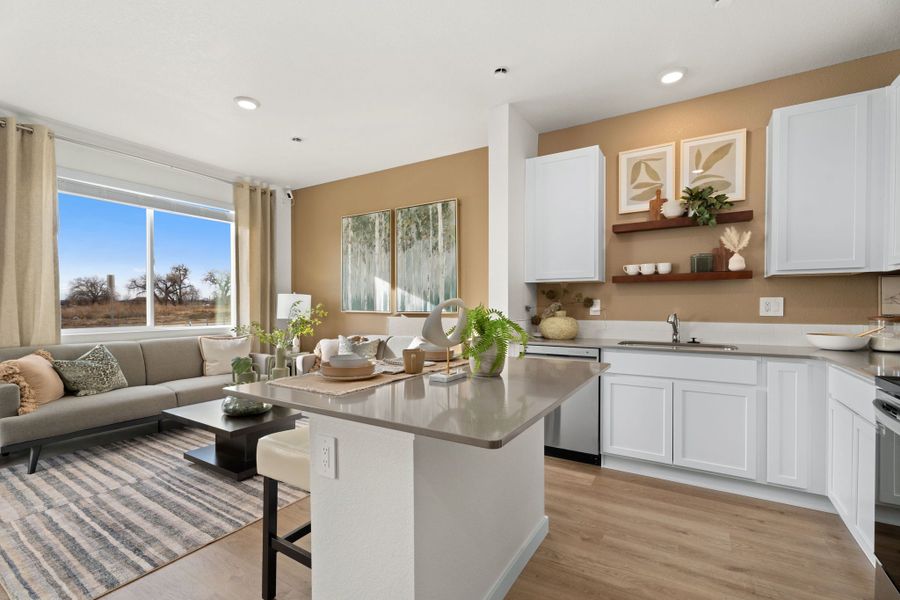 Furnished interior in a model home at Conestoga in Ault (Image 23).