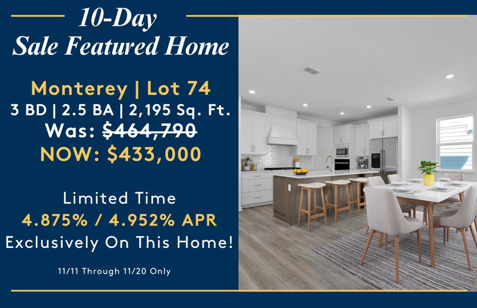 10-Day Sale Featured Home!