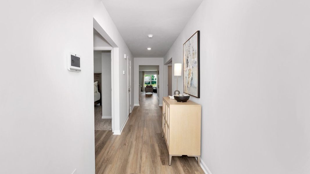 Furnished interior in a model home at Bailey Park in Fayetteville (Image 17).