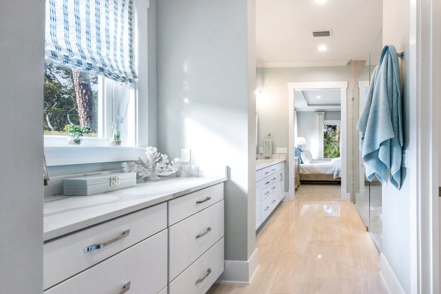 Furnished interior in a model home at Ocean Ridge in St. Augustine Beach (Image 25).