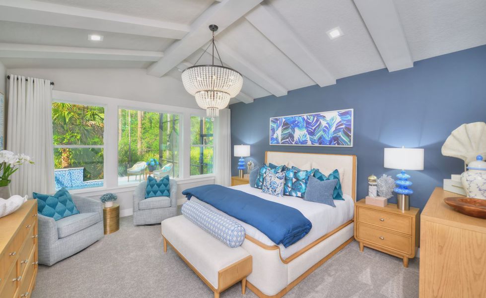 Furnished interior in a model home at Brown's Landing Estates in Port Orange (Image 8). Furnished interior in a model home at Brown's Landing Estates in Port Orange (Image 8).