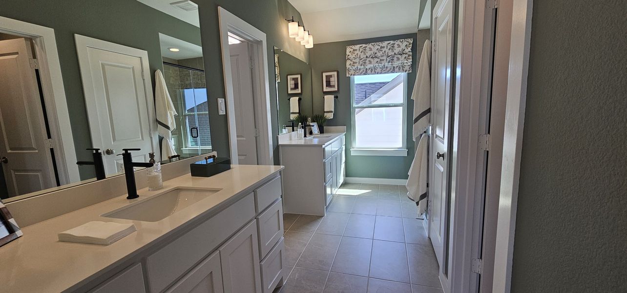 Furnished interior in a model home at Ramble 40s in Celina (Image 21).
