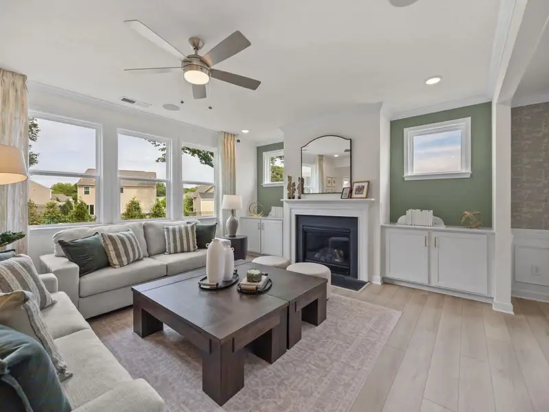 Furnished interior in a model home at Windgate in Mooresville (Image 19). Furnished interior in a model home at Windgate in Mooresville (Image 19).