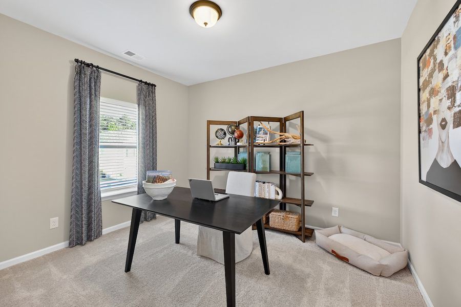 Furnished interior in a model home at Stonebridge North in Macon (Image 46).