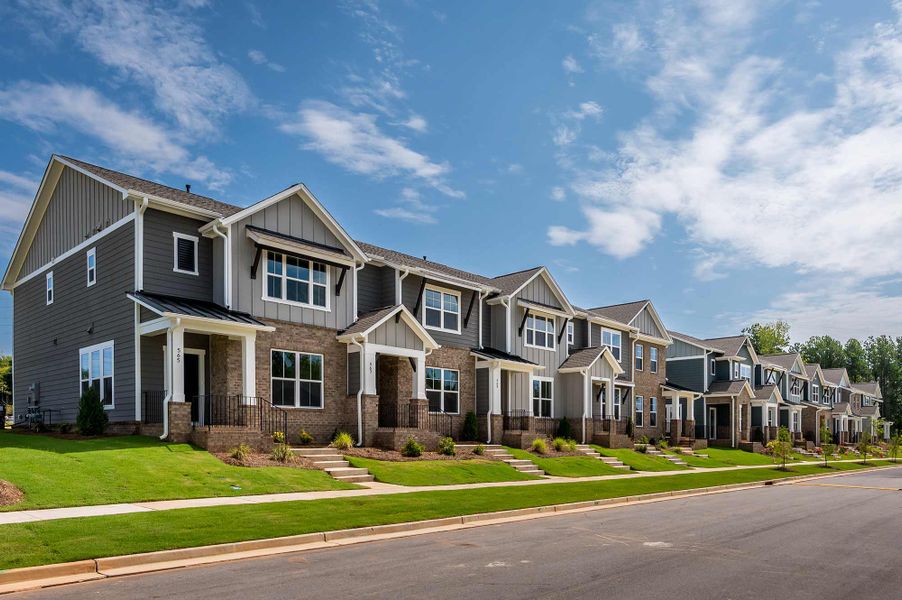 Front exterior of a home in the Hardy Pond Townhomes community, located in Rock Hill, SC (Image 5).
