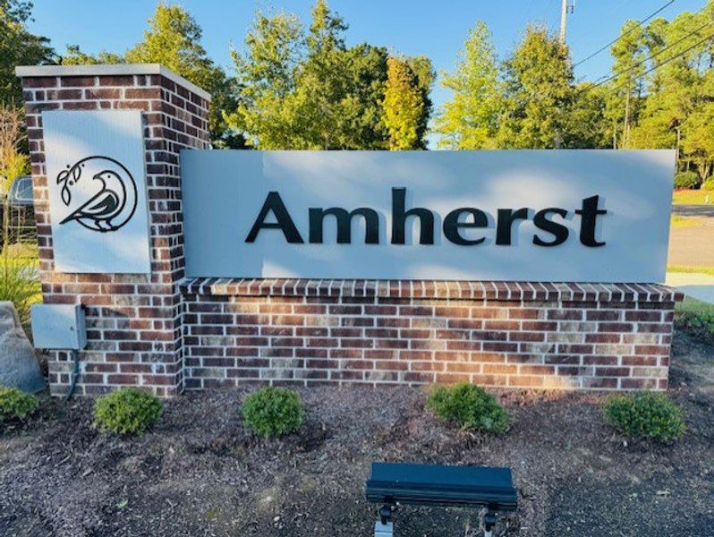Entrance to the Amherst community in Cordova, TN, featuring signage and landscaping (Image 9).