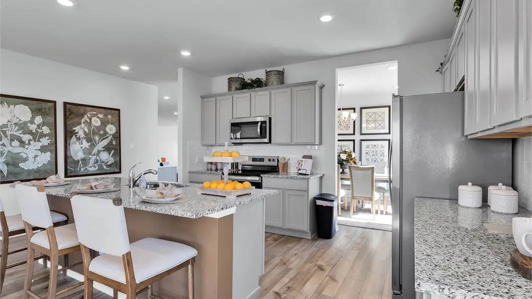 Furnished interior in a model home at Turnbo Ranch in Killeen (Image 11).