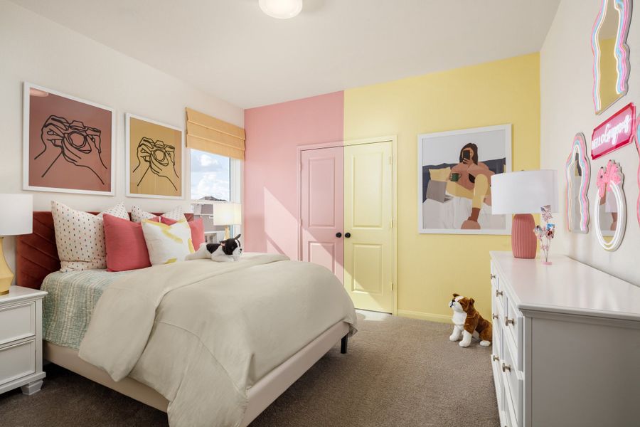Furnished interior in a model home at Bridgeland in Cypress (Image 13).