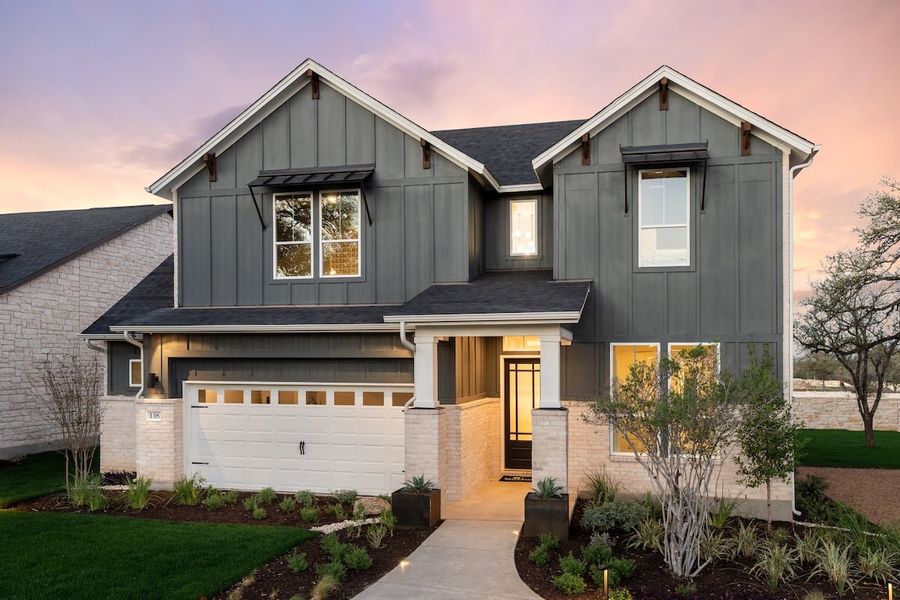 Front exterior of a home in the Persimmon community, located in Buda, TX (Image 3).