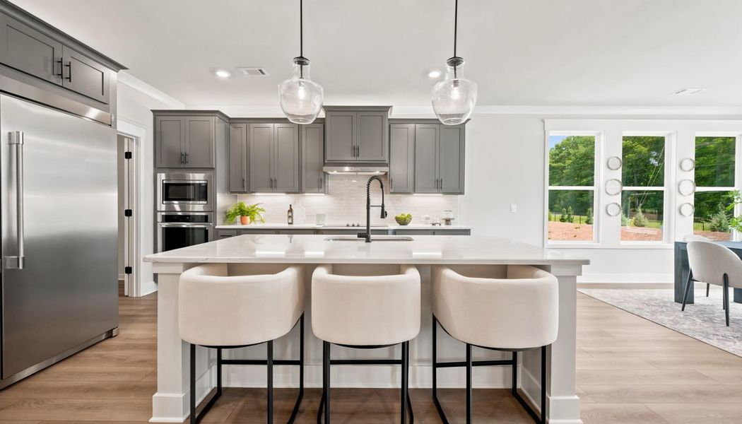 Furnished interior in a model home at Fowler Farms in Auburn (Image 71).