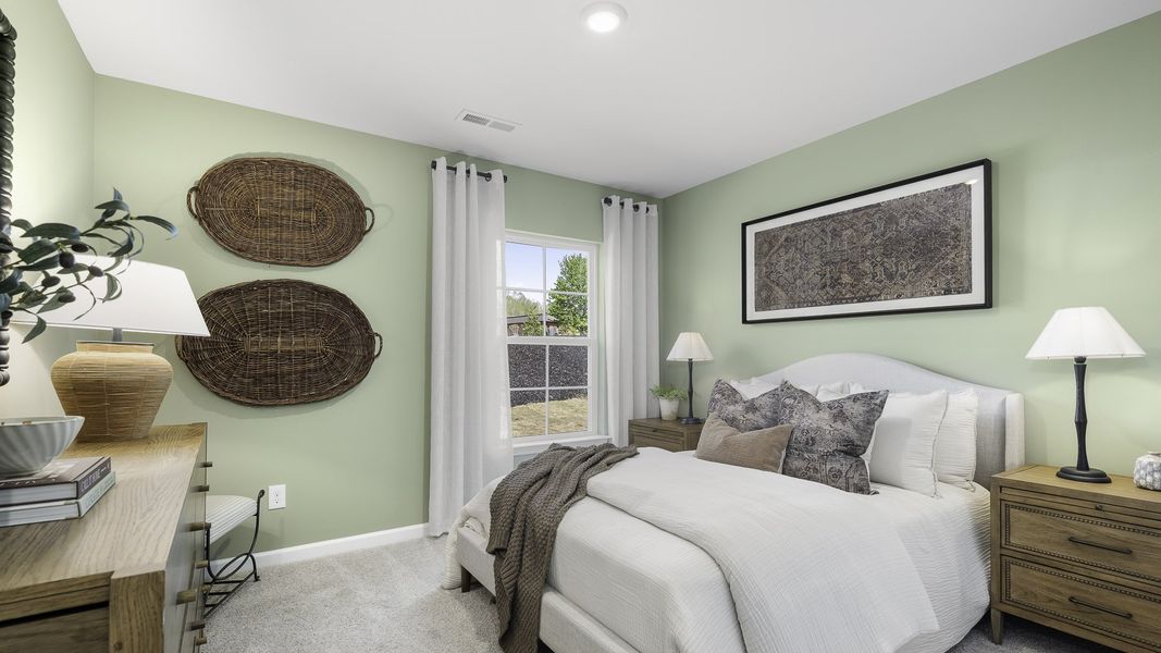 Furnished interior in a model home at Greystone North in Stoneville (Image 14). Furnished interior in a model home at Greystone North in Stoneville (Image 14).
