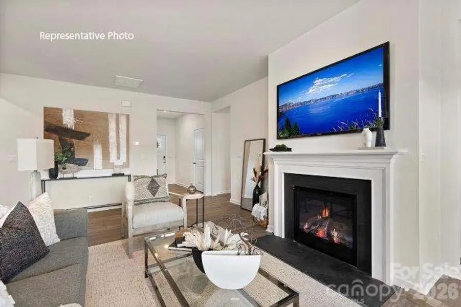 Furnished interior view inside a new home in Shepherd's Farm, Mooresville (Image 3).
