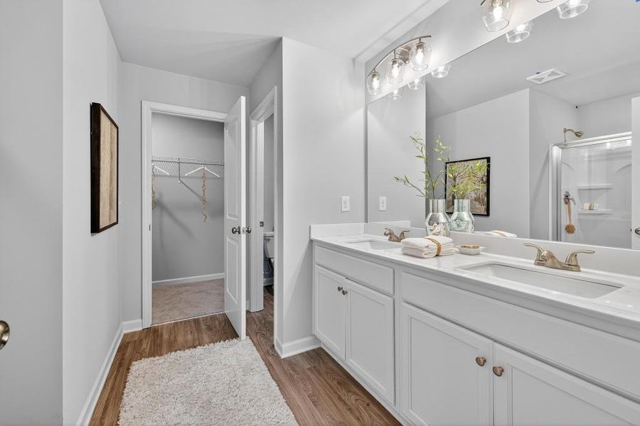 Furnished interior view inside a new home in The Reserve At Clock Tower, Douglasville (Image 11).