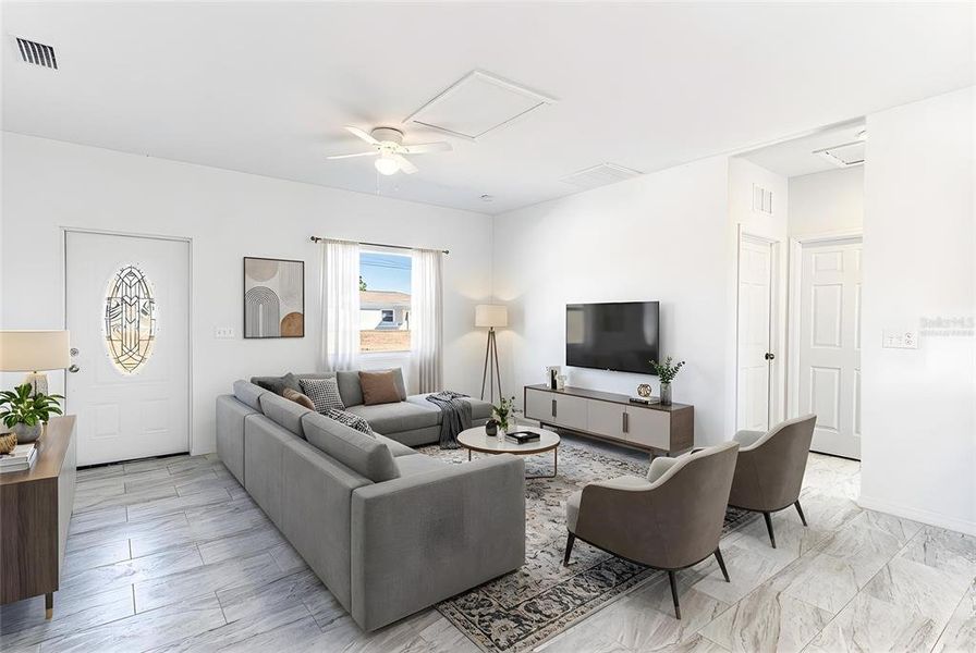 Furnished interior view inside a new home in , Lake Placid (Image 5).