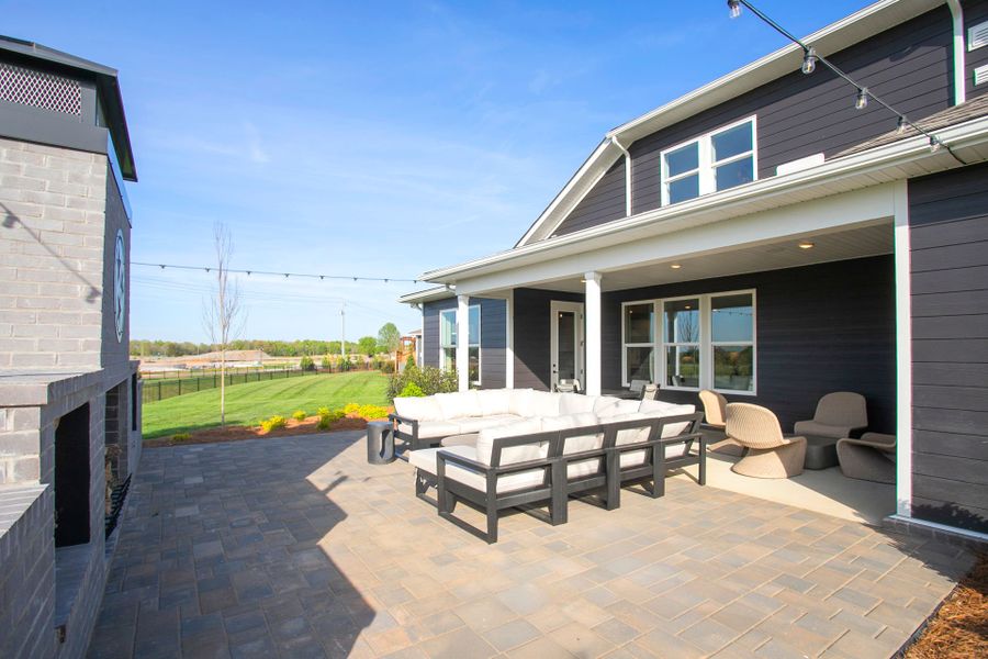 Stellar Patio in new home construction by Del Webb Homebuilders Nashville