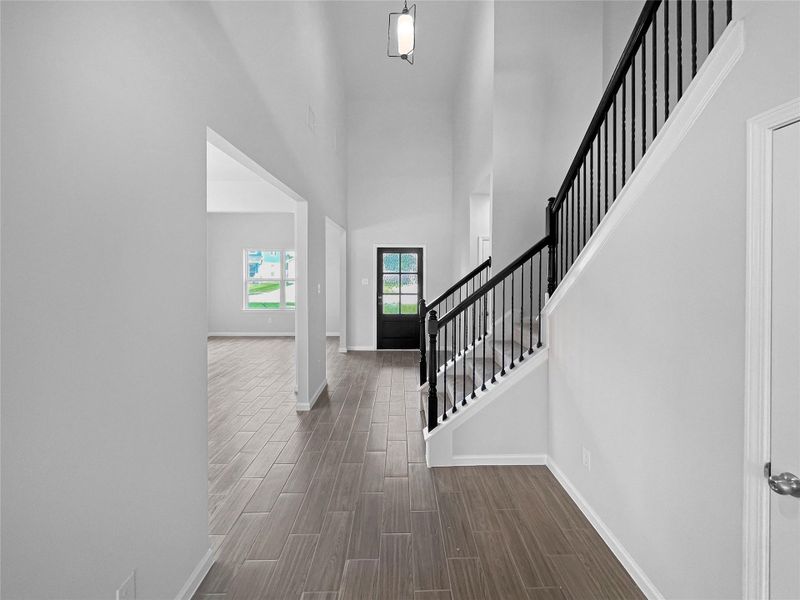 The Princeton II- Foyer and Staircase to second floor The Princeton II- Foyer and Staircase to second floor