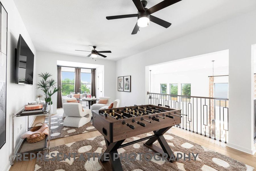 Furnished interior view inside a new home in Santa Rita Ranch, Liberty Hill (Image 14).
