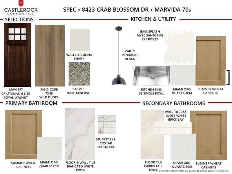 Sample of building materials used in homes in Marvida, Cypress (Image 22). Sample of building materials used in homes in Marvida, Cypress (Image 22).