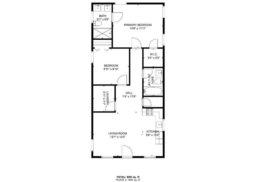 2D floor plan layout of this home in , San Leon, TX (Image 4).