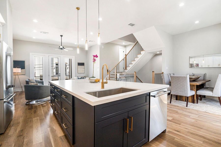Furnished interior view inside a new home in , Houston (Image 28).