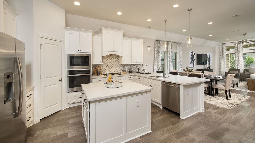 Furnished interior view inside a new home in Briggs Ranch, San Antonio (Image 49).