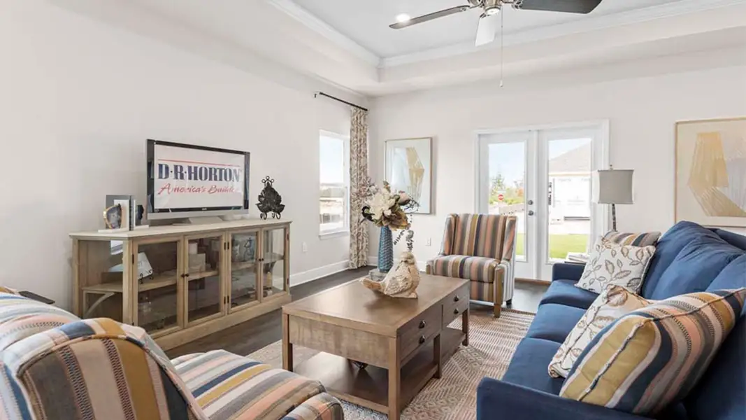 Representative furnished interior of a home built from the The Camden by D.R. Horton in Liberty, Panama City (Image 11).
