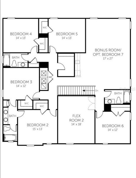 2D floor plan layout of this home in , Windermere, FL (Image 3). 2D floor plan layout of this home in , Windermere, FL (Image 3).