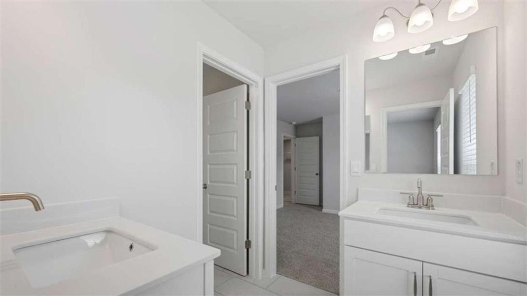 Furnished interior view inside a new home in Water Oak Estates, Lawrenceville (Image 10).