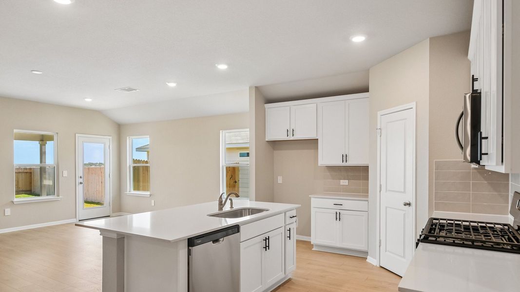 Furnished interior view inside a new home in Carillon, Manor (Image 7).