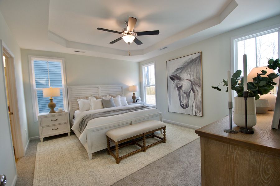 Representative furnished interior of a home built from the Madison by Stevens Fine Homes in Parkwood Estates, Leland (Image 5).