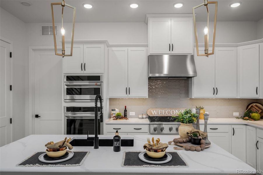 Furnished interior view inside a new home in Revel Crossing at Wolf Ranch - The Panorama Collection, Colorado Springs (Image 10).