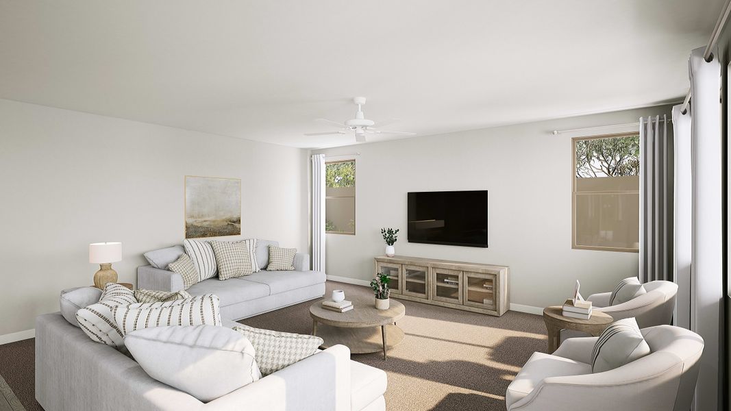 Representative furnished interior of a home built from the Romero Plan 4513 by Tri Pointe Homes in Terraza, San Tan Valley (Image 9).