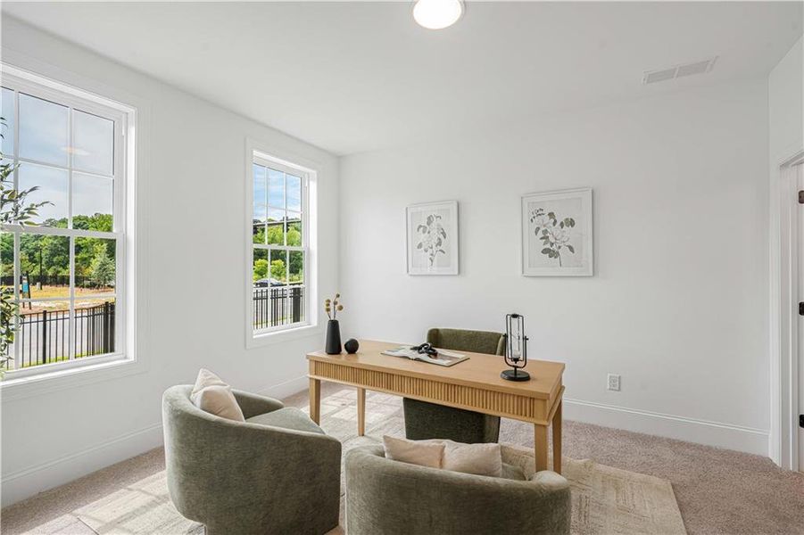 Furnished interior view inside a new home in Waterhaven, Cumming (Image 13).