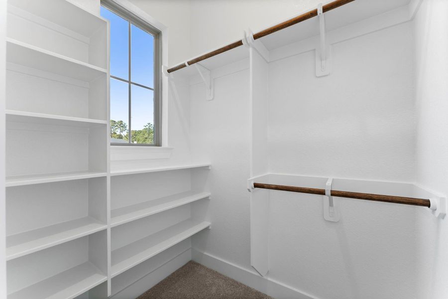 Closet for bedroom 3 features a window allowing natural light. Closet for bedroom 3 features a window allowing natural light.