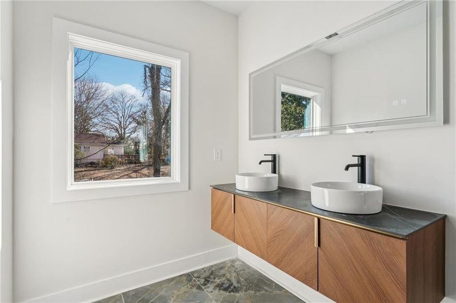 Furnished interior view inside a new home in , Atlanta (Image 16). Furnished interior view inside a new home in , Atlanta (Image 16).