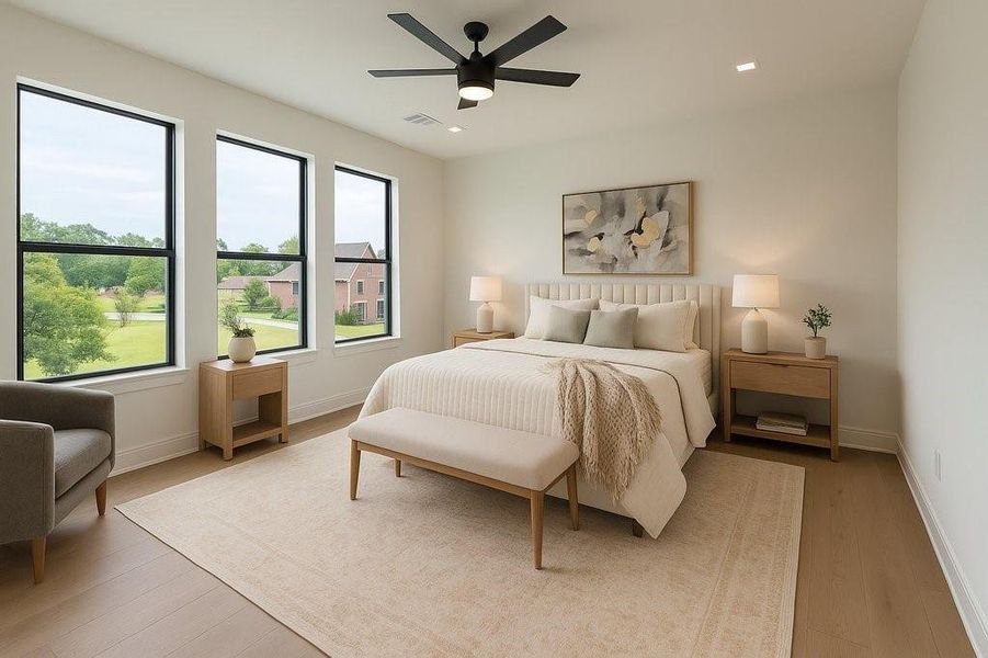 Furnished interior view inside a new home in , Houston (Image 14).