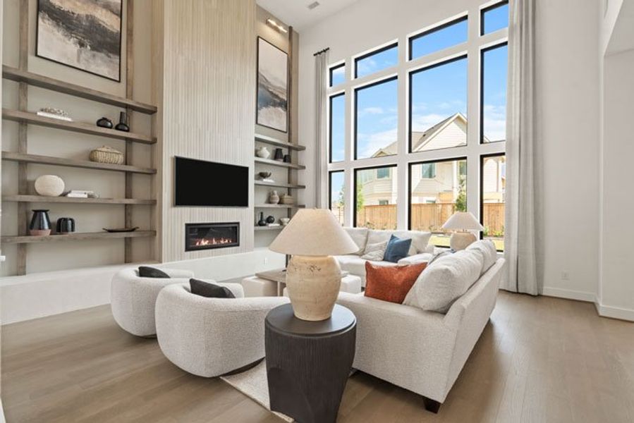 Furnished interior view inside a new home in Bridgeland 45', 50', 70', Cypress (Image 6).