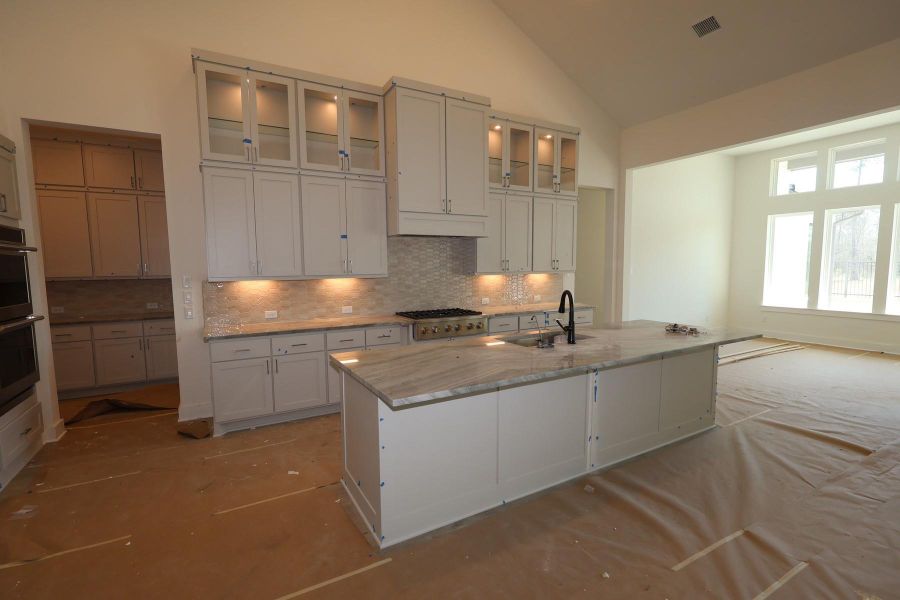 In-progress construction of a new home in Woodson’s Reserve, Spring, TX (Image 8).