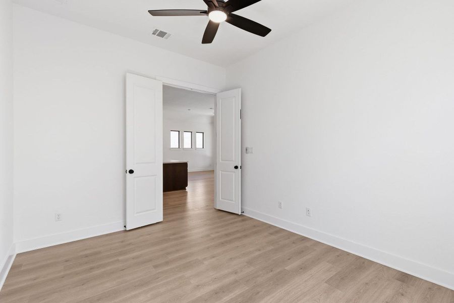 French doors in Study